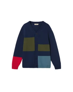 Cardigan multicolore en maille Nico