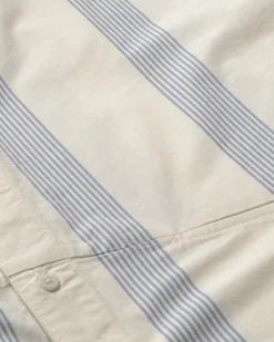 Chemise bleue à rayures poplin Jim