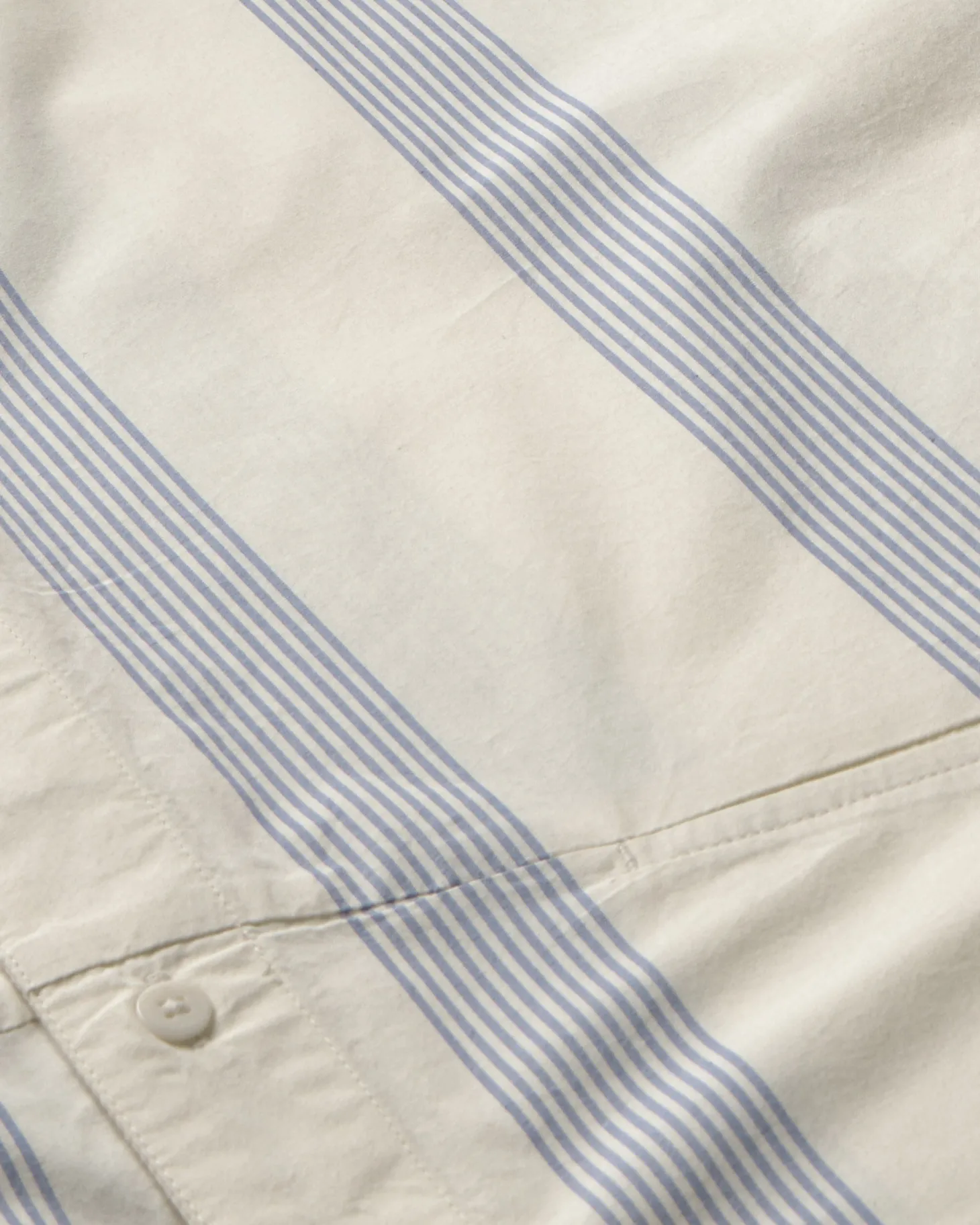 Chemise bleue à rayures poplin Jim