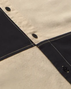 Chemise patched noir et blanc Haru
