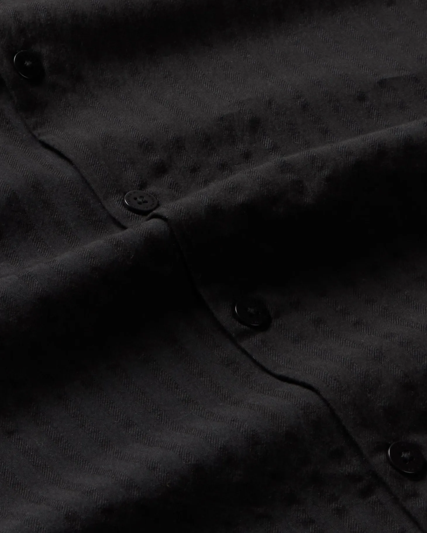 Chemise seersucker noire Tom
