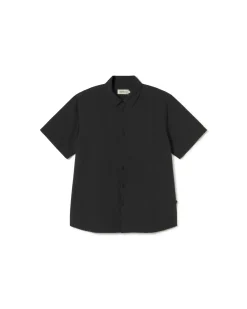 Chemise seersucker noire Tom