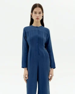 Combinaison bleue Cupro Marcia