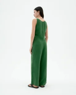 Combinaison verte Cupro Adriana
