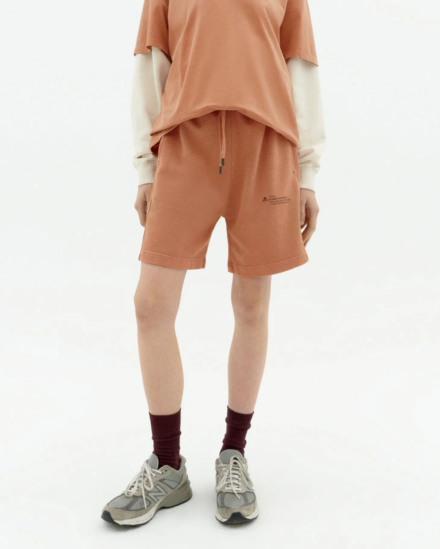 Comfy Bermuda achiote unisex teinture naturelle