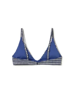 Haut de bikini à carreaux vichy Tropea