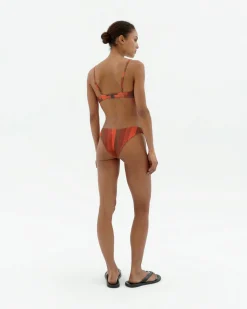 Haut de bikini à rayures firesand Tropea