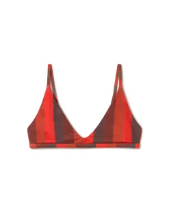 Haut de bikini à rayures firesand Tropea