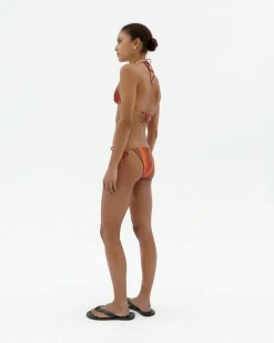 Haut de bikini réglable à rayures firesand Calabria