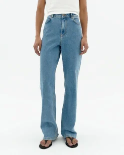 Jean bleu clair taille haute Theresa