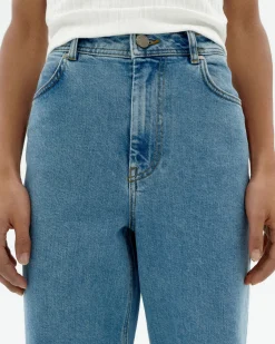 Jean bleu clair taille haute Theresa