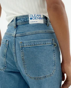 Jean bleu clair taille haute Theresa
