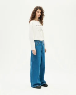 Jean bleu classique wide leg Hedda