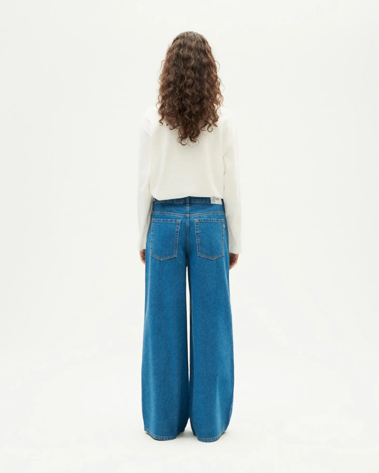 Jean bleu classique wide leg Hedda