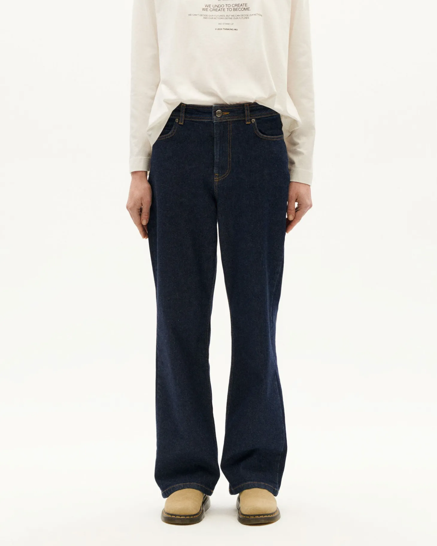 Jean marine taille haute Theresa