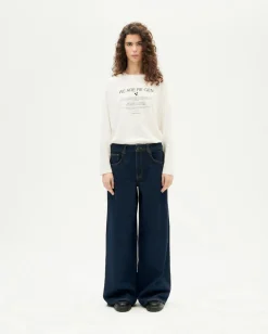 Jean marine wide leg Hedda
