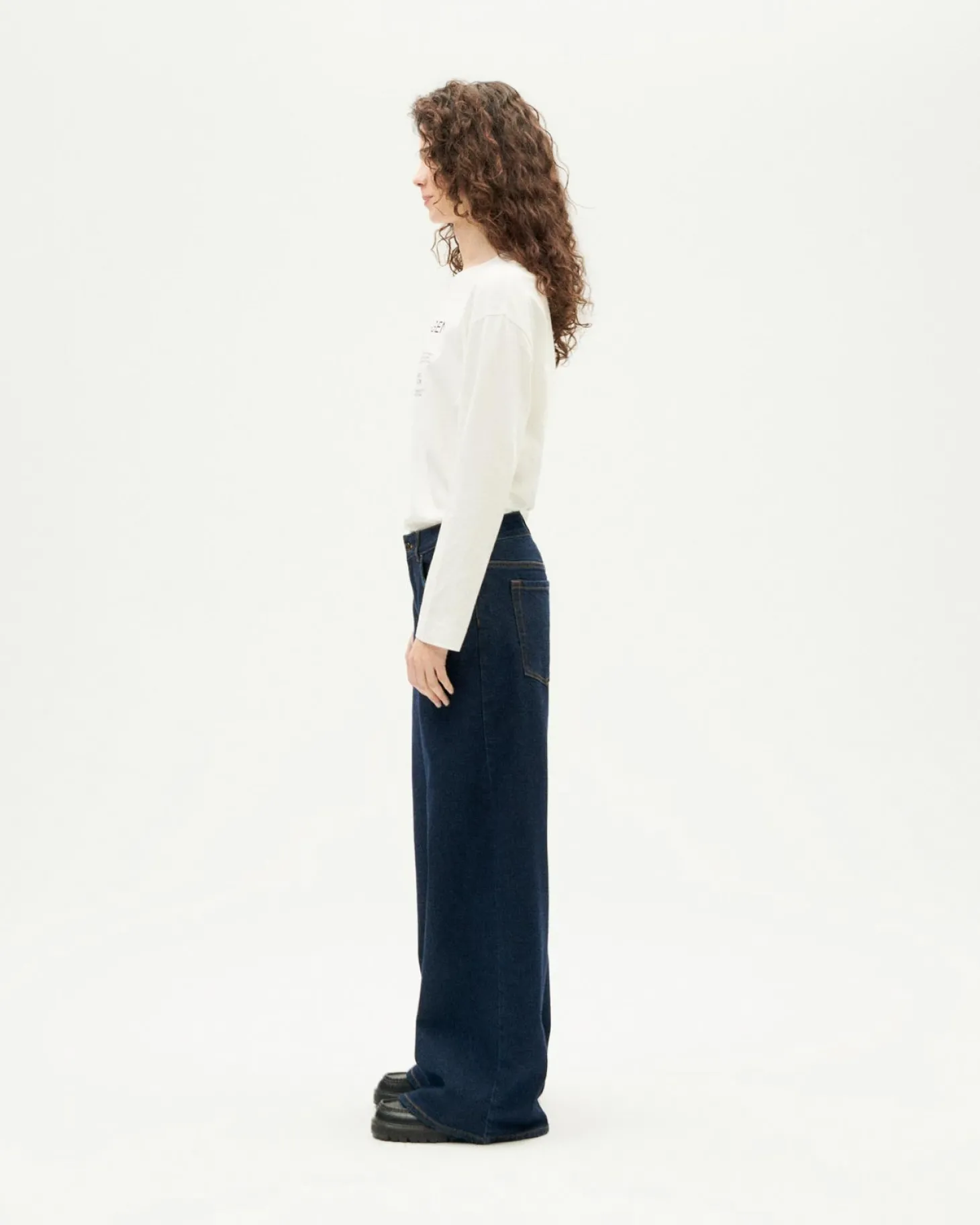 Jean marine wide leg Hedda