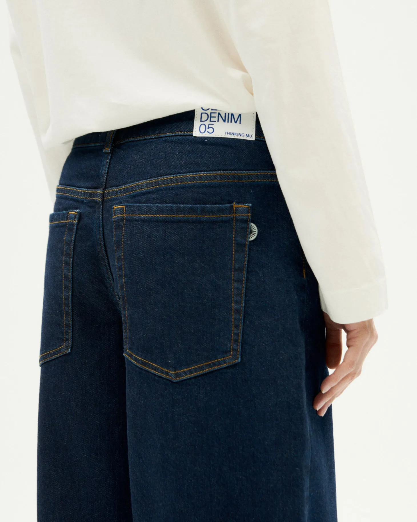 Jean marine wide leg Hedda