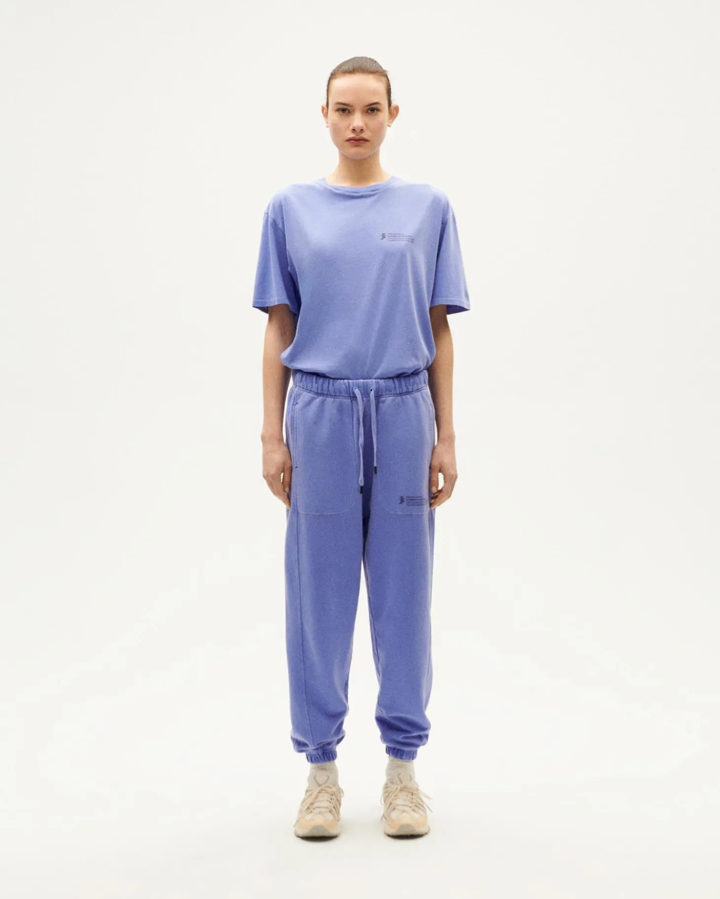 Joggers violet unisex teinture naturelle
