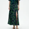 Jupe midi Ecovero leaf Tora