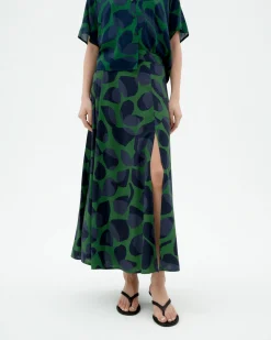Jupe midi Ecovero leaf Tora