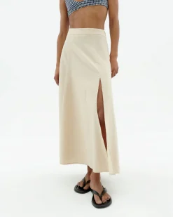 Midi jupe patched Tora