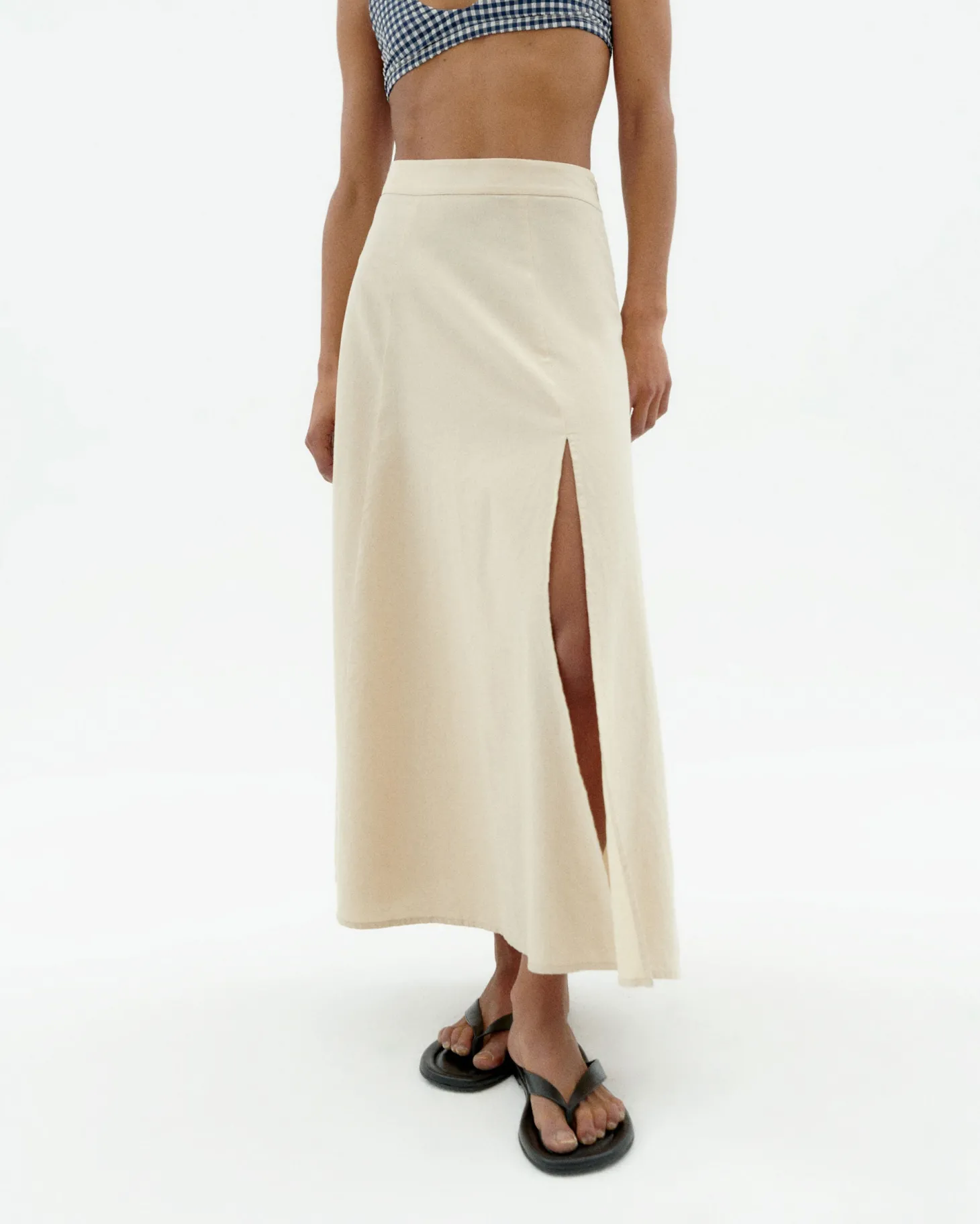 Midi jupe patched Tora