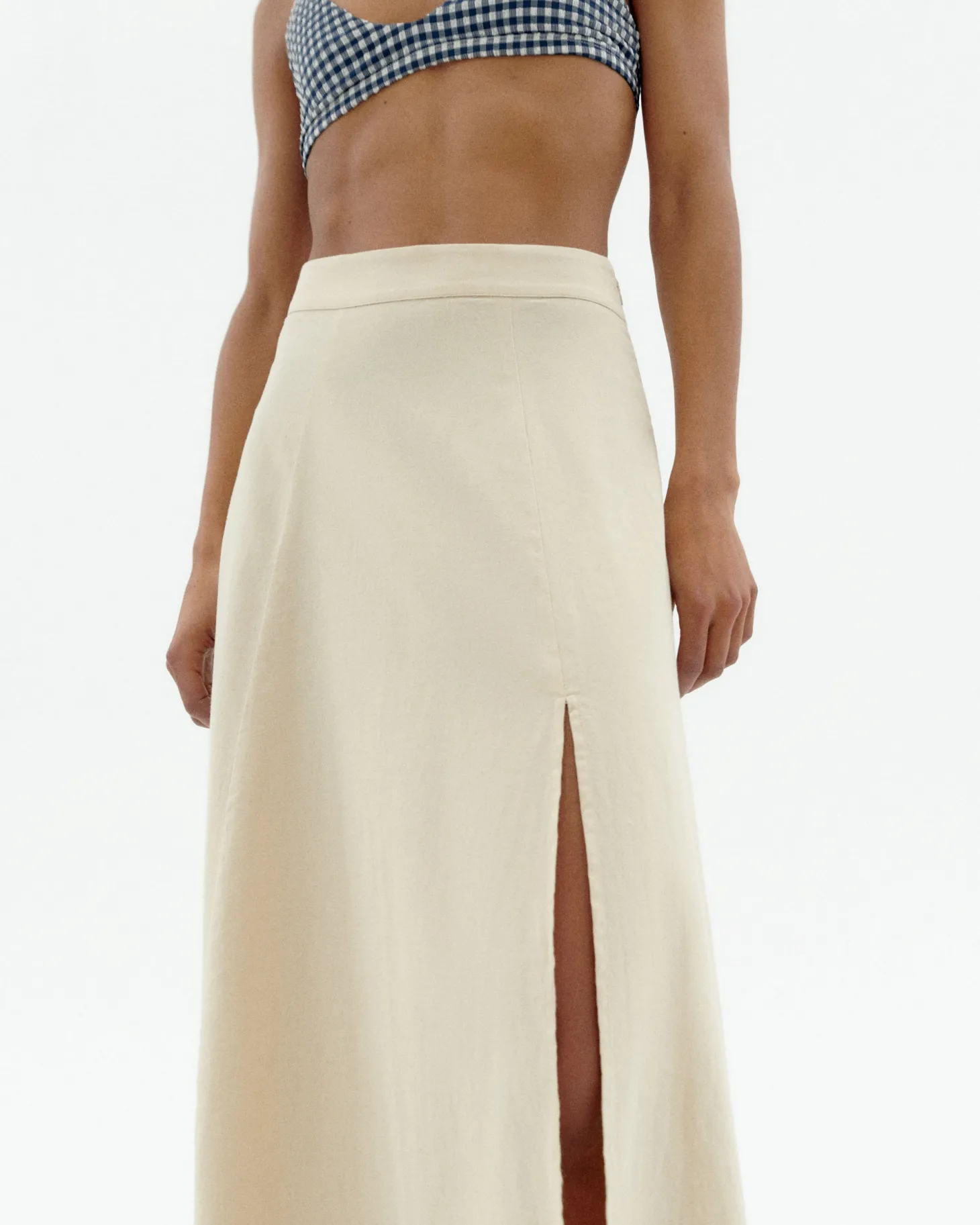 Midi jupe patched Tora