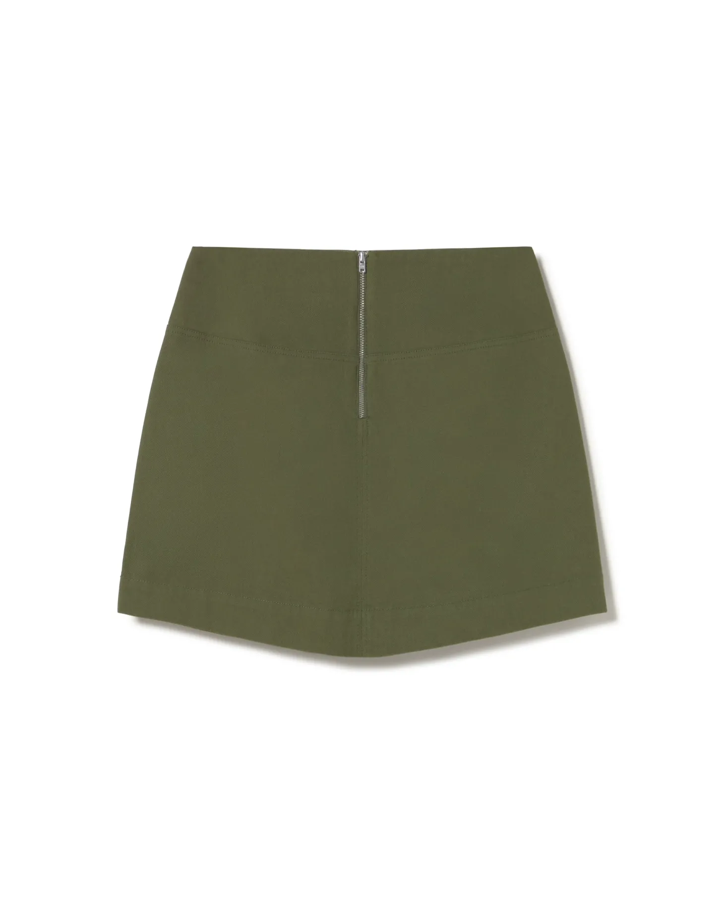 Mini jupe vert plis Mabel