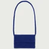 Mini sac bleu crocheté à la main