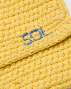 Mini sac jaune crocheté à la main