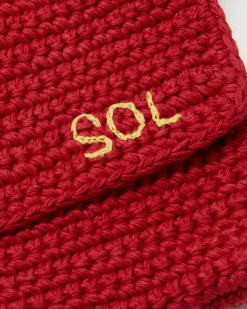 Mini sac rouge crocheté à la main