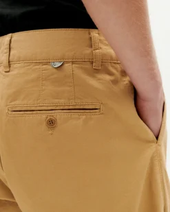 Pantalon beige à plis décontractée Wotan