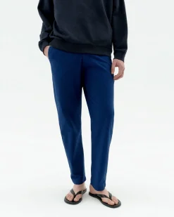 Pantalon bleu droit Travel Light