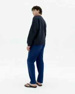 Pantalon bleu droit Travel Light