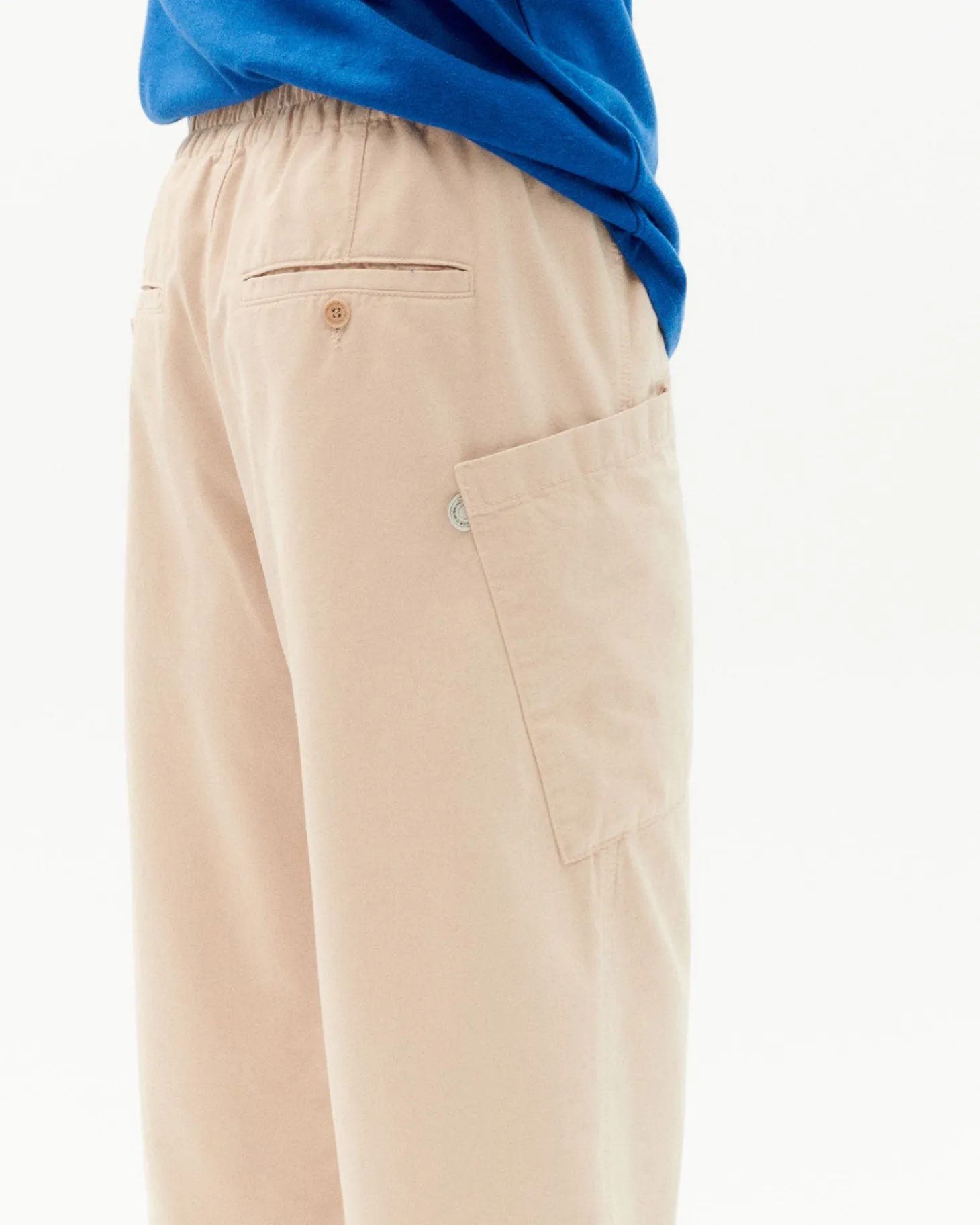 Pantalon écru relaxed cargo Max
