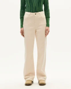 Pantalon écru taille haute Theresa