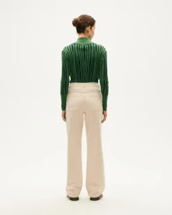 Pantalon écru taille haute Theresa