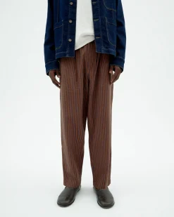 Pantalon loose à rayures Luc