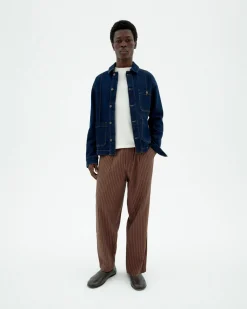 Pantalon loose à rayures Luc