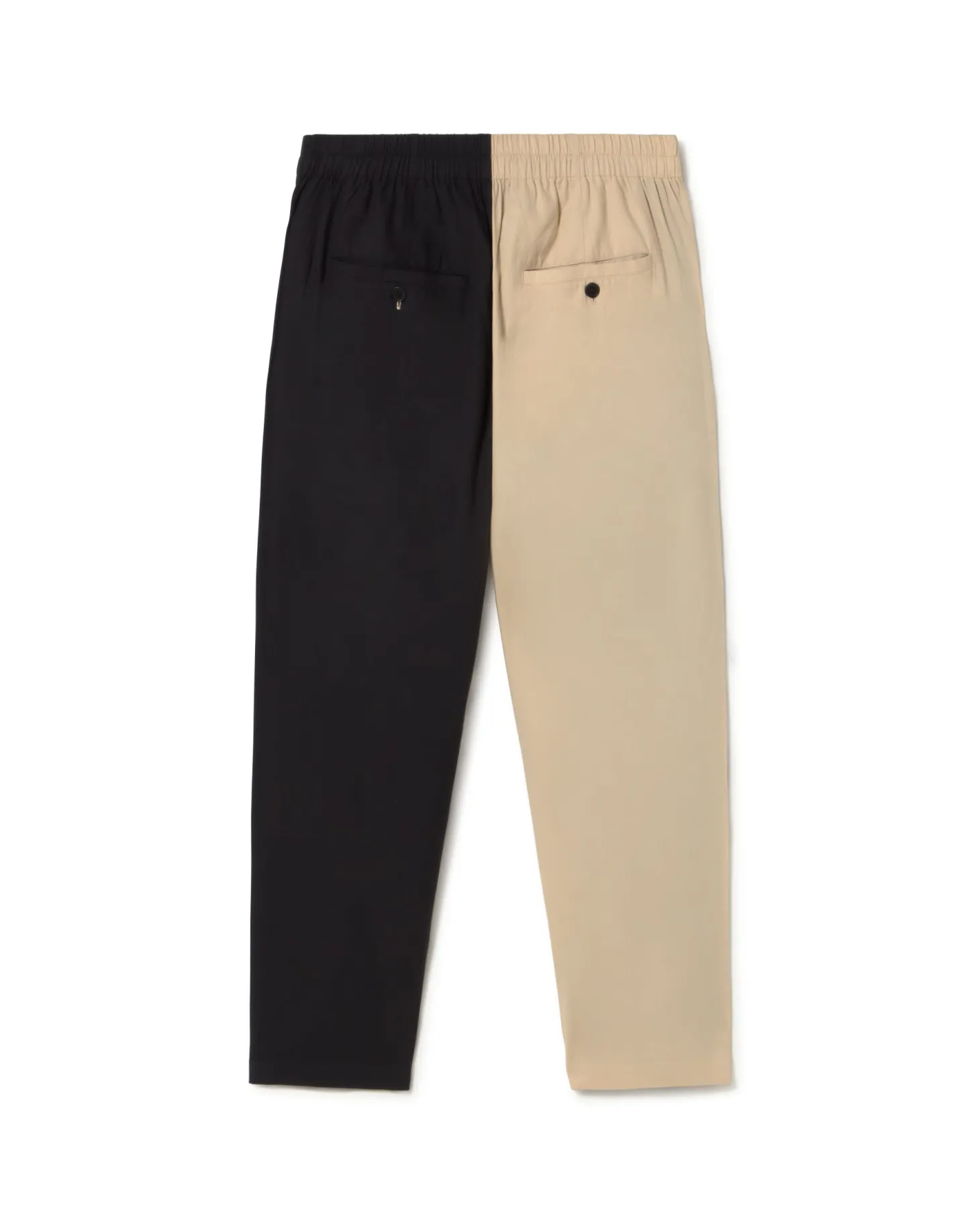 Pantalon loose patched noir et blanc Luc