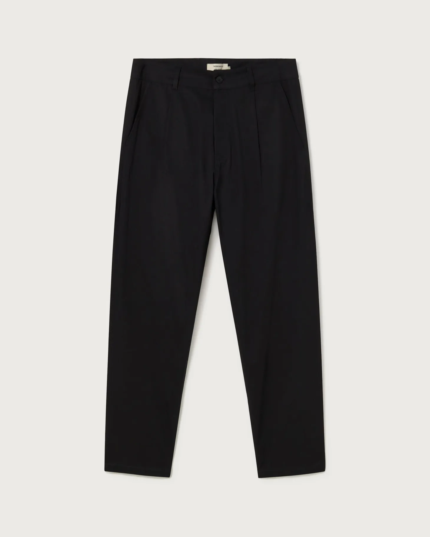 Pantalon noir à plis décontractée Moero