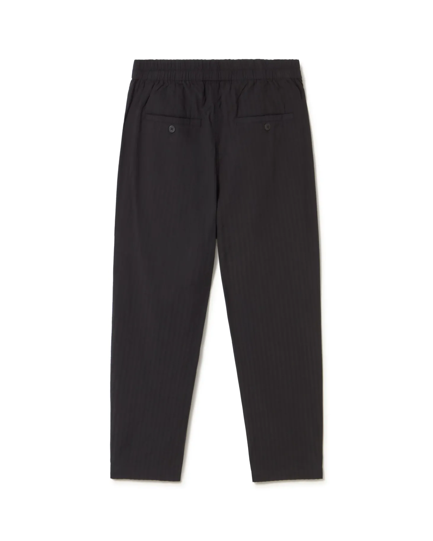 Pantalon noir loose seersucker Luc