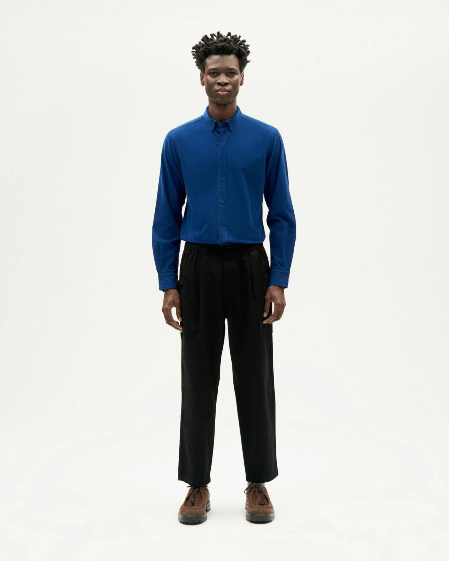 Pantalon noir relaxed cargo Max