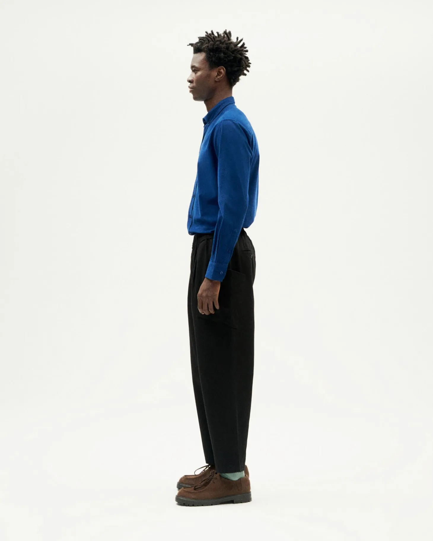 Pantalon noir relaxed cargo Max