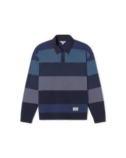 Polo bleu à rayures Bob