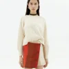 Pull blanc texturé Clara