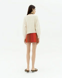 Pull blanc texturé Clara