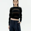 Pull semitransparent noir Be