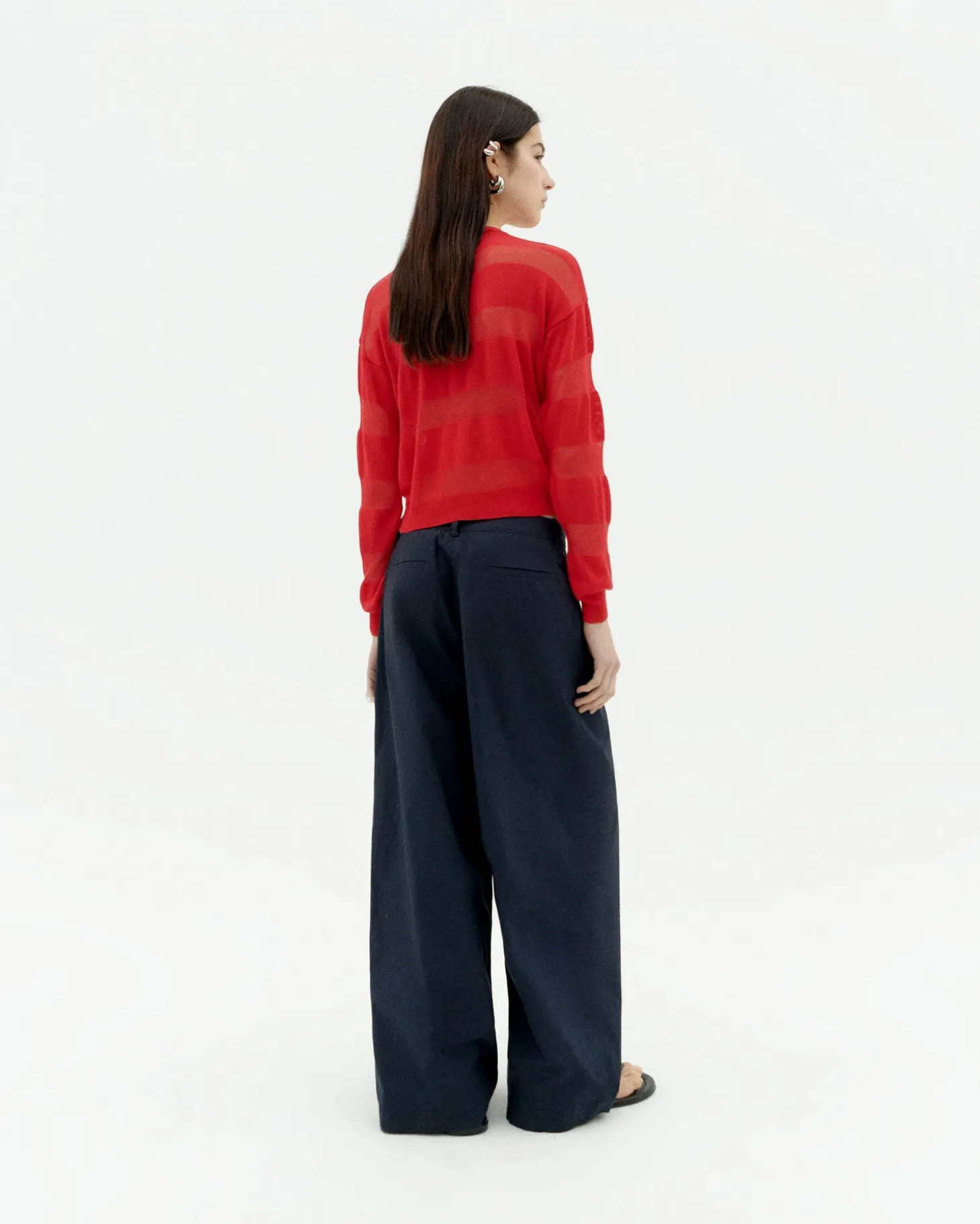 Pull semitransparent rouge Be
